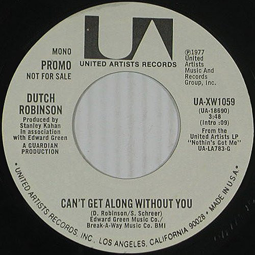 descargar álbum Dutch Robinson - Cant Get Along Without You