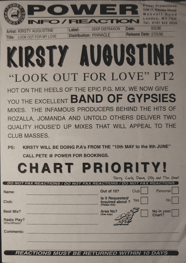 baixar álbum Kirsty Augustine - Look Out For My Love