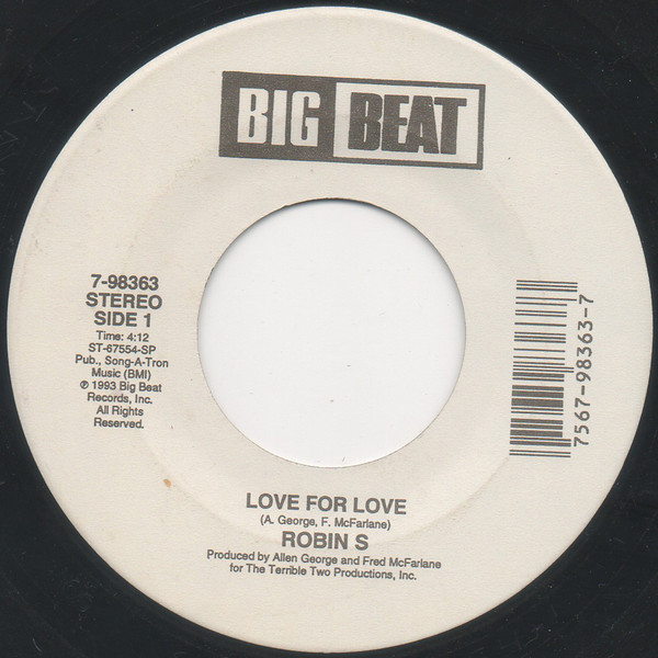 Robin S – Love For Love / Show Me Love (1993, Vinyl) - Discogs