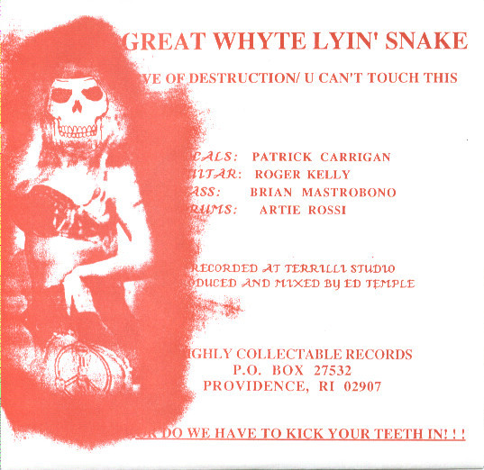 Album herunterladen Great Whyte Lyin' Snake - Eve Of Destruction