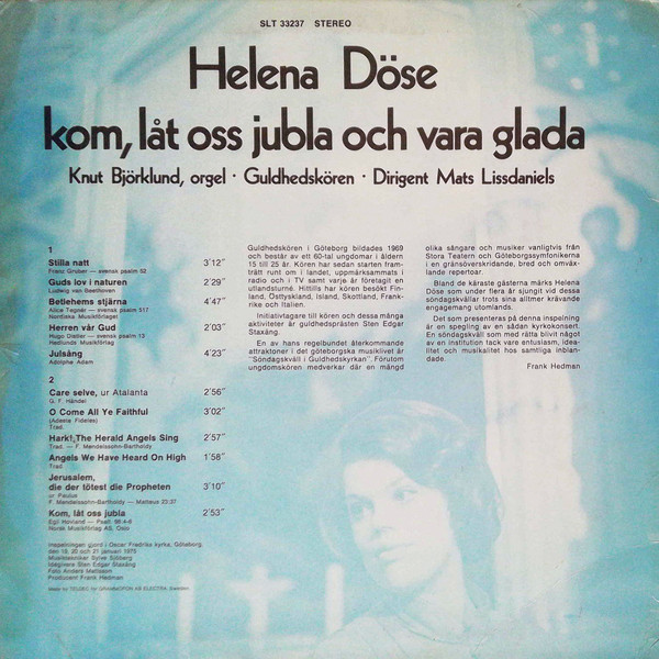 last ned album Helena Döse - Kom Låt Oss Jubla Och Vara Glada