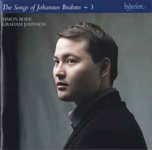 Johannes Brahms - The Songs Of Johannes Brahms ∼ 3 album cover