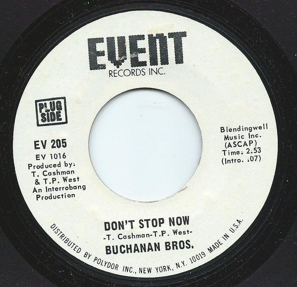 Buchanan Bros. – Don't Stop Now (Vinyl) - Discogs