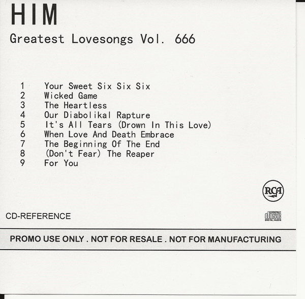 HIM – Greatest Lovesongs Vol. 666 (2022, Transparent, Vinyl) - Discogs