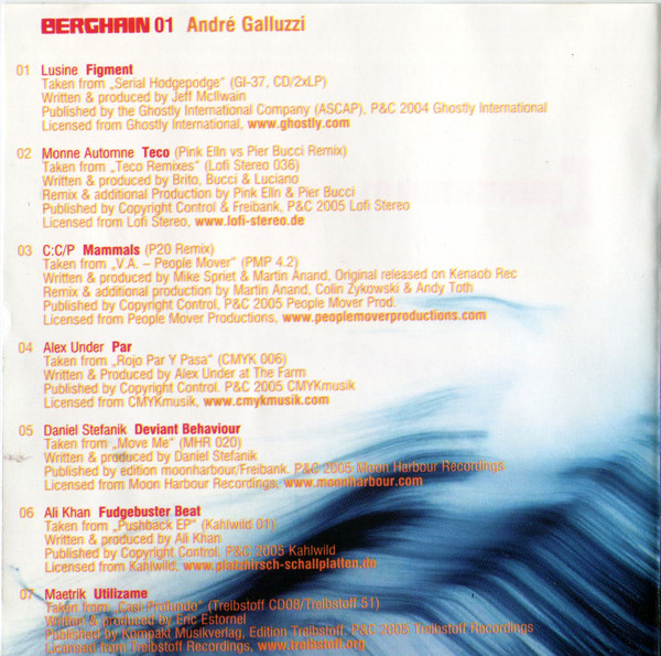 baixar álbum André Galluzzi - Berghain 01
