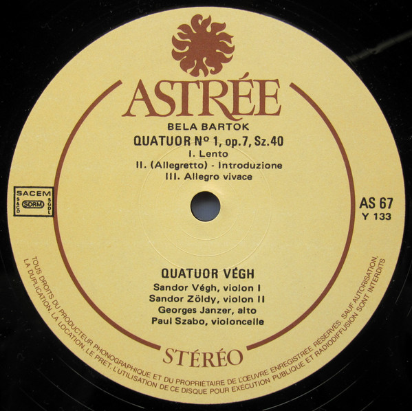 baixar álbum Download Béla Bartók Quatuor Végh - Les Quatuors Tome I Quatuor N 1 Opus 7 Quatuor N 2 Opus 17 album