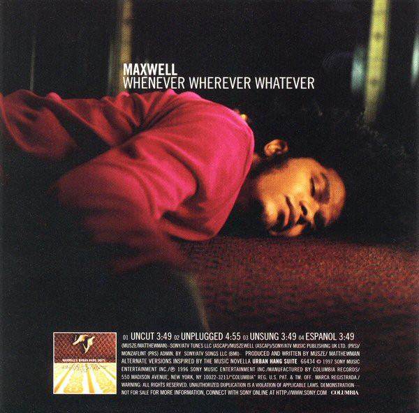 ladda ner album Maxwell - Whenever Wherever Whatever