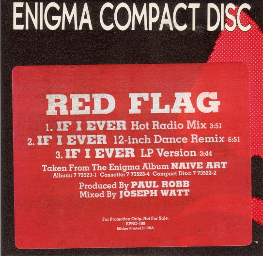 Red Flag – If I Ever (1989, CD) - Discogs