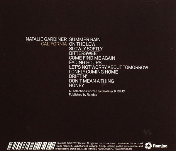 last ned album Natalie Gardiner - California