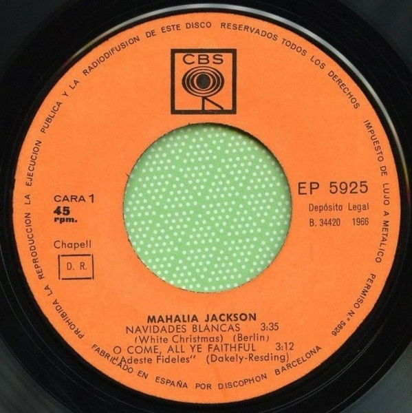 lataa albumi Mahalia Jackson - Navidades Blancas