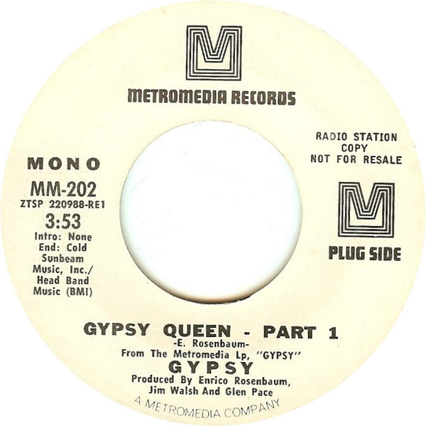Gypsy – Gypsy Queen - Part 1 (1970, Vinyl) - Discogs