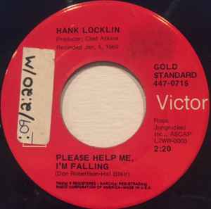 Hank Locklin - Please Help Me, I'm Falling / You're The Reason album cover