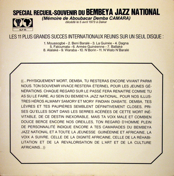 baixar álbum BembeyaJazz National - Mémoire De Aboubacar Demba Camara