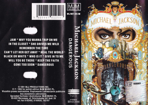 Michael Jackson – Dangerous (1994, Cassette) - Discogs