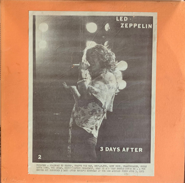 Led Zeppelin – 3 Days After (Vinyl) - Discogs