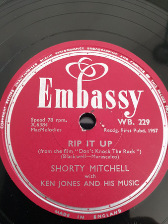 Shorty Mitchell With Ken Jones And His Music – Rip It Up / Hook 