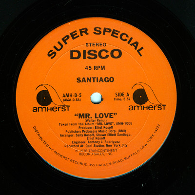Santiago – Mr. Love (1976, Vinyl) - Discogs