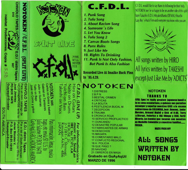 télécharger l'album CFDL Notoken - Split Live