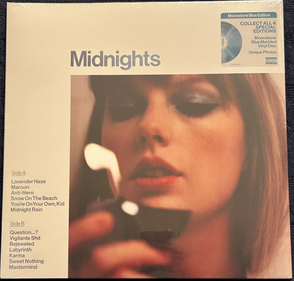 Midnights: Moonstone Blue Edition Vinyl – Taylor Swift Official Store