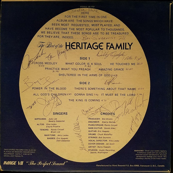 ladda ner album The Heritage Family - The Best Of The Heritage Family