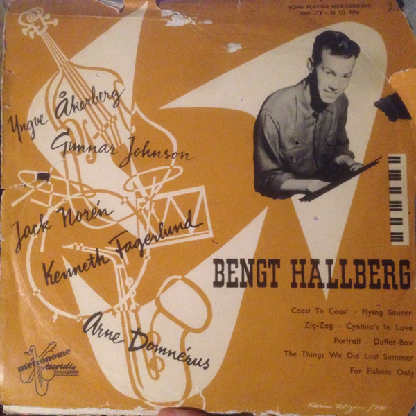 bengt hallberg trio and quartet prlp 145 10inch original盤-