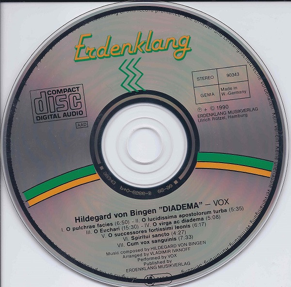 ladda ner album VOX - Diadema Hildegard Von Bingen