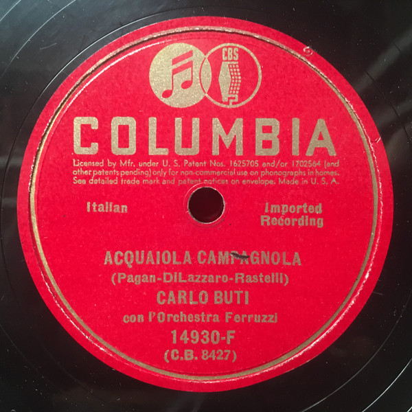 télécharger l'album Carlo Buti con L'Orchestra Ferruzzi - Acquaiola Campagnola Femmina di Lusso