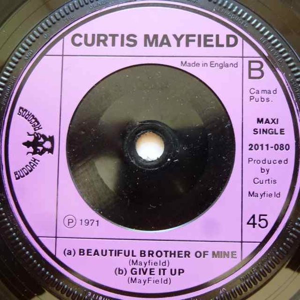 Curtis Mayfield – Move On Up (1971, Injection Moulded label, Vinyl