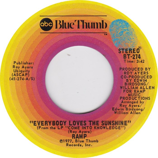 Ramp – Everybody Loves The Sunshine (1977, Santa Maria Pressing 
