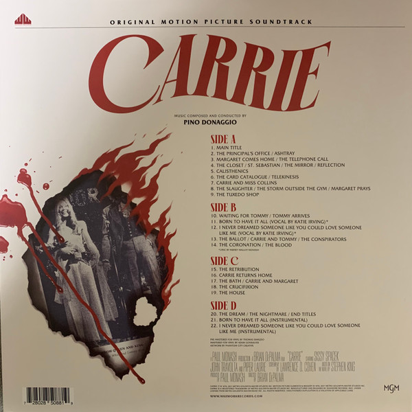 Pino Donaggio - Carrie (Original Motion Picture Soundtrack) | Waxwork Records (WW118) - 2