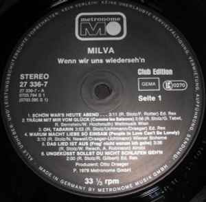 Milva - Wenn Wir Uns Wiederseh'n Album-Cover