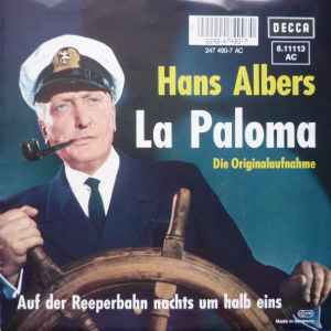 Hans Albers - Auf Der Reeperbahn Nachts Um Halb Eins / La Paloma Album-Cover