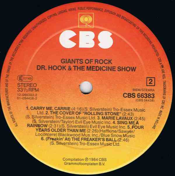 Album herunterladen Dr Hook & The Medicine Show It's A Beautiful Day The Byrds - Giants Of Rock