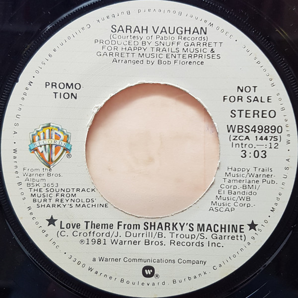 ladda ner album Sarah Vaughan, Eddie Harris - Love Theme From Sharkys Machine