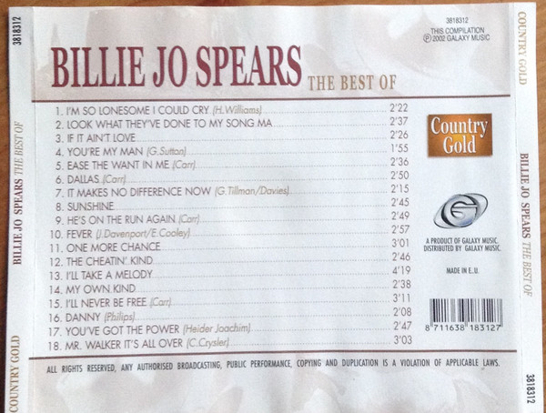 last ned album Billie Jo Spears - The Best Of