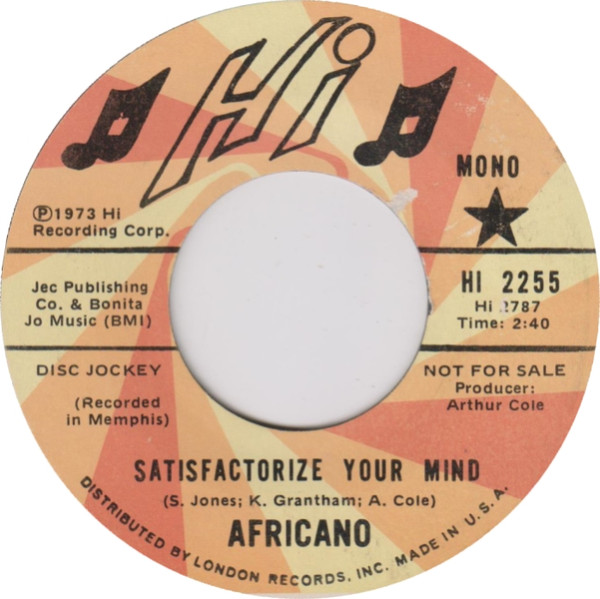 Africano – Satisfactorize Your Mind (1973, Vinyl) - Discogs