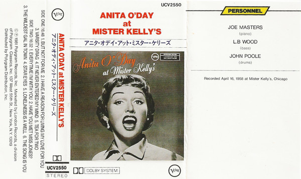 Anita O'Day - At Mister Kelly's | Releases | Discogs