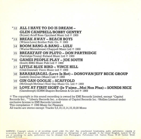 descargar álbum Various - Hits Of 1969