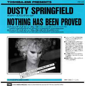 Dusty Springfield – Nothing Has Been Proved (1989, Vinyl) - Discogs