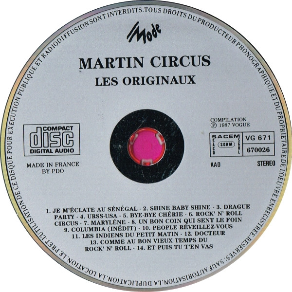 ladda ner album Martin Circus - Les Originaux