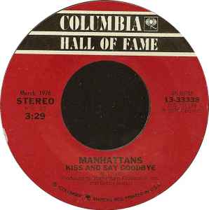 Manhattans - Kiss And Say Goodbye / Hurt album cover