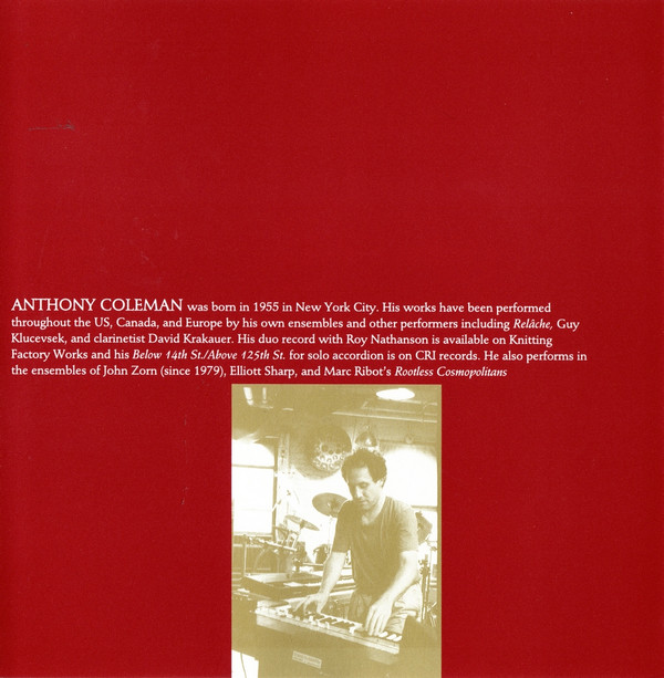 télécharger l'album Anthony Coleman - Disco By Night