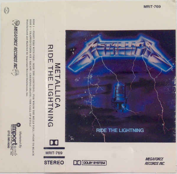 Metallica ‎– Ride The Lightning LP 1984 1st Press Megaforce