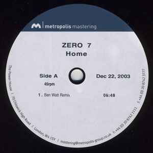 Zero 7 - Home album cover