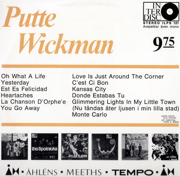 Album herunterladen Putte Wickman - Dansa Med Putte