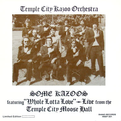 Temple City Kazoo Orchestra – Some Kazoos (1978, Vinyl) - Discogs