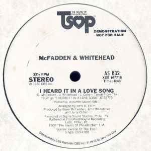 McFadden & Whitehead - I Heard It In A Love Song album cover