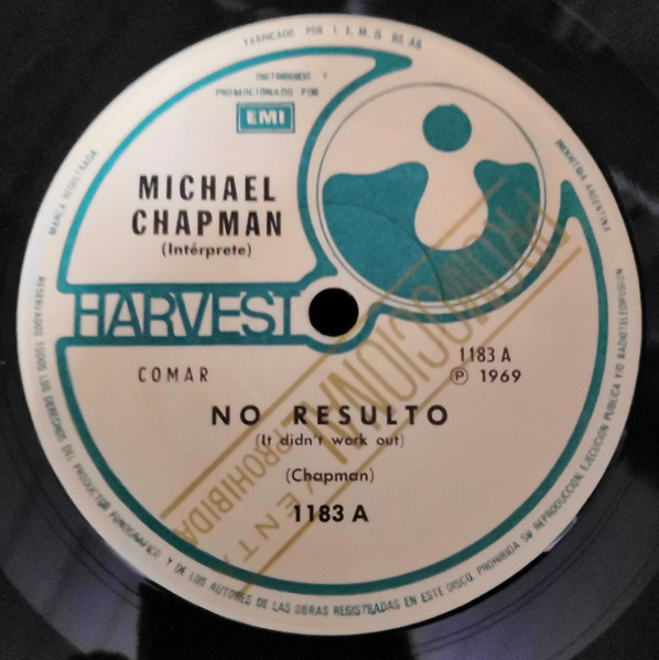 Michael Chapman – It Didn't Work Out (1969, Vinyl) - Discogs