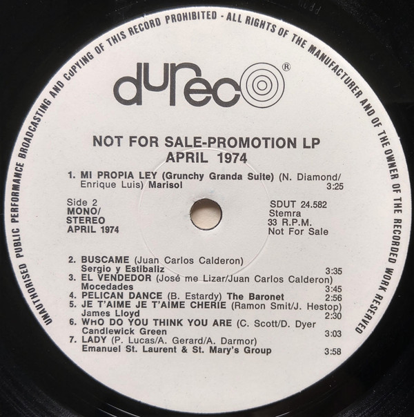 télécharger l'album Various - Promotie LP April 1974