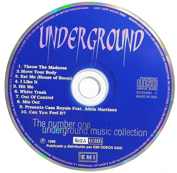télécharger l'album Various - Underground The Number One Underground Music Collection